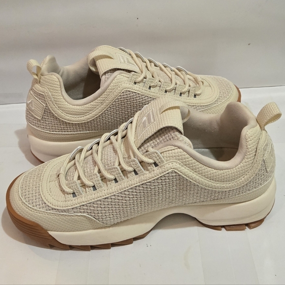 Fila Womens Disruptor 2 Woven Lace Up Athletic Sneakers - Picture 3 of 8